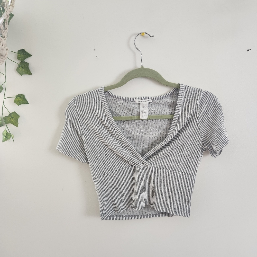 Wrap Front Crop Top